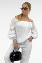 blusa manica con rouche frou